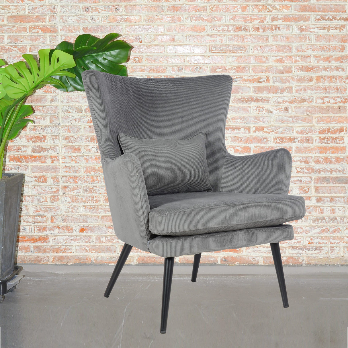 Sedia Alora Charlie – Grigio Scuro – Tessuto
