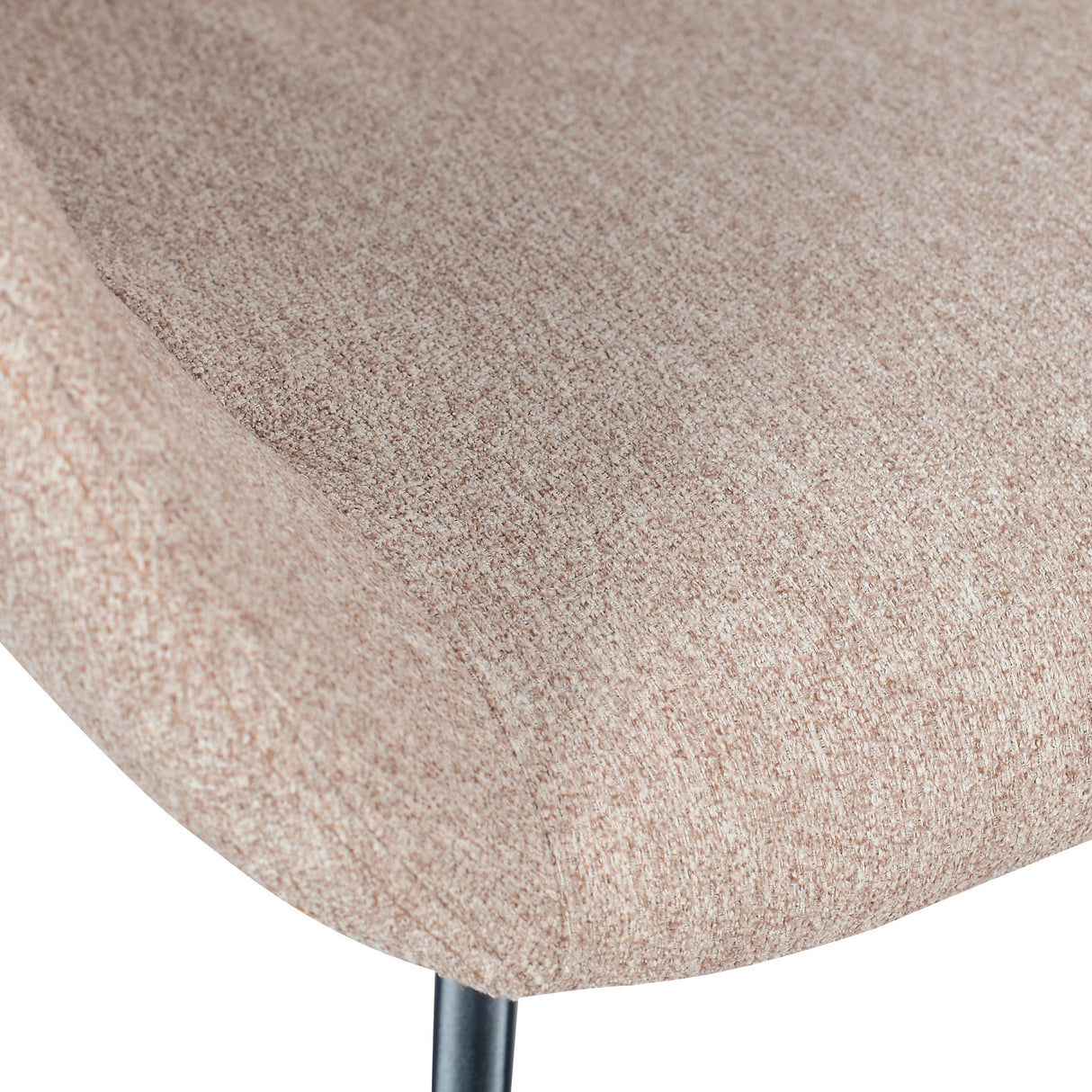 Fauteuil de salon modèle Jake en tissu - Beige
