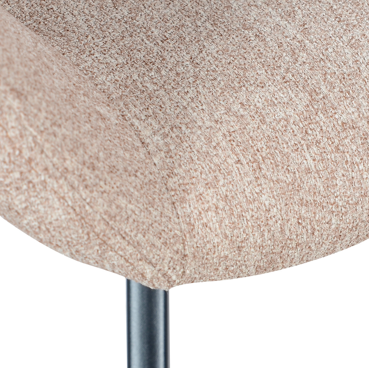Fauteuil de salon modèle Jake en tissu - Beige