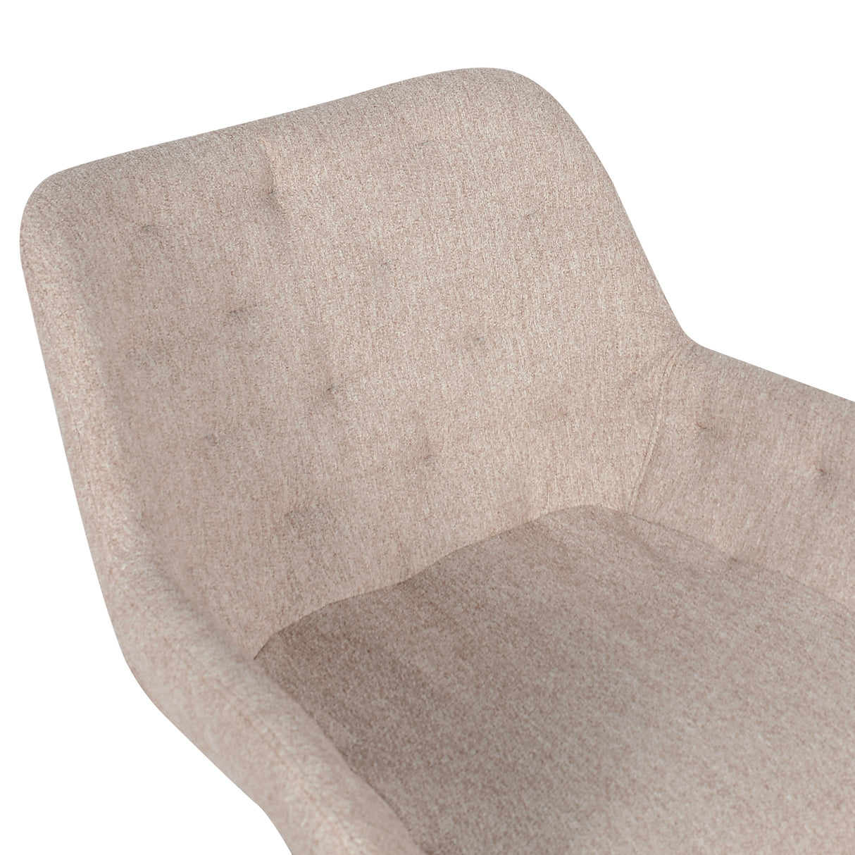 Fauteuil de salon modèle Jake en tissu - Beige