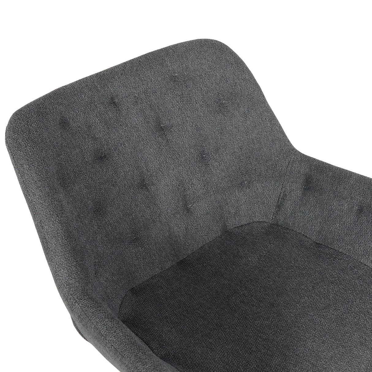 Fauteuil en tissu modèle salon Jake - Noir