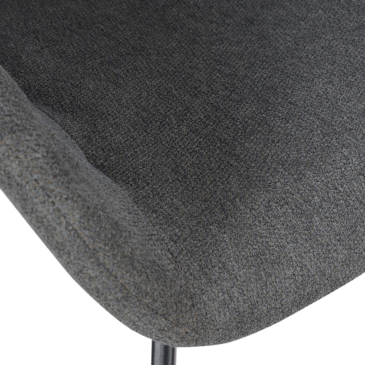 Fauteuil en tissu modèle salon Jake - Noir