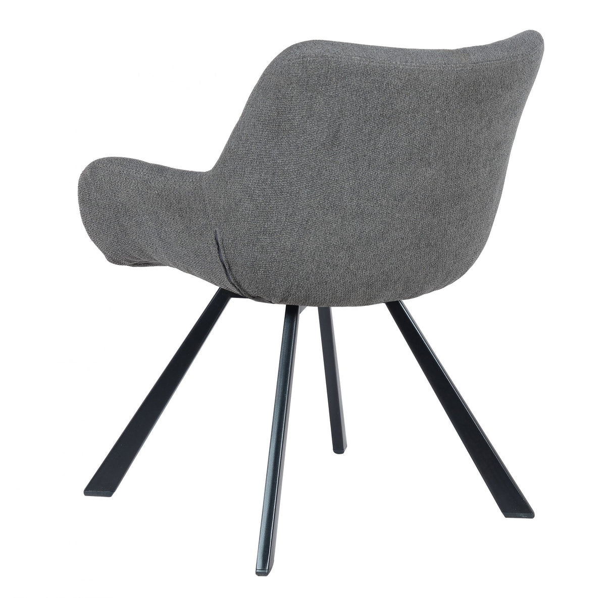 Fauteuil en tissu modèle salon Jake - Noir