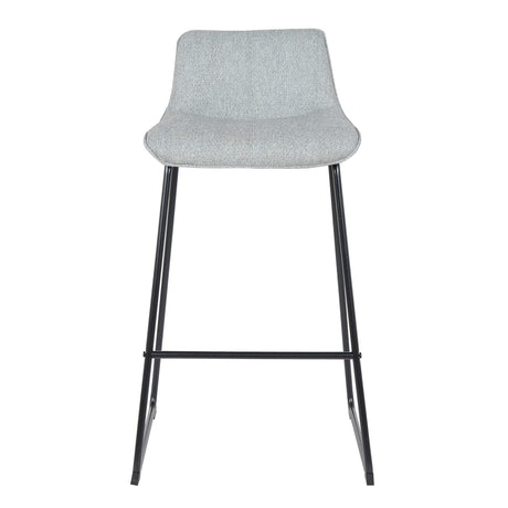 Tabouret de bar 2023 modèle Florence tissu gris