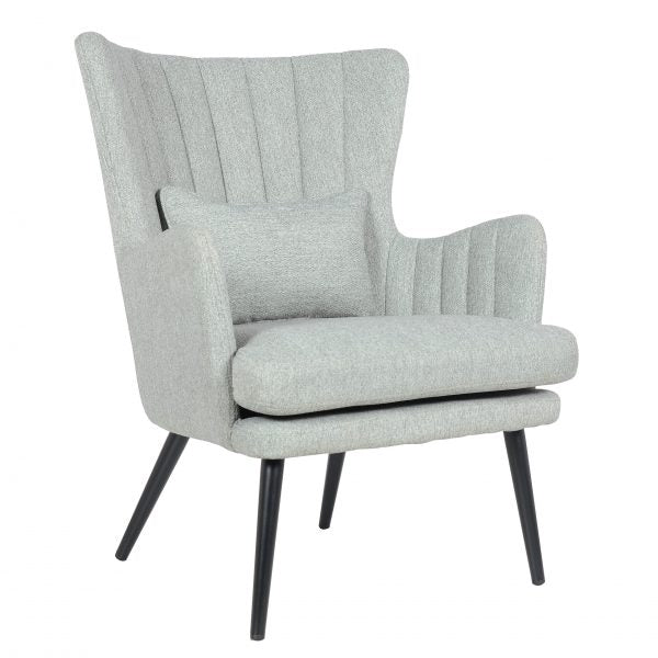 Chaise Alora Charlie – Gris clair – Tissu