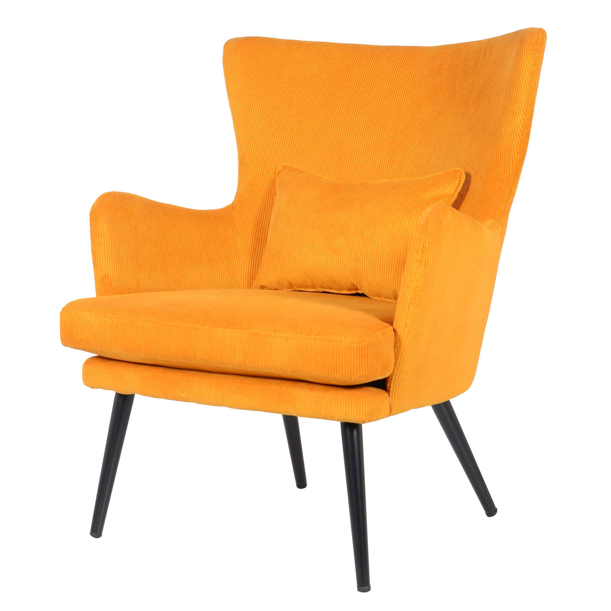 Sedia Alora Charlie - Giallo - Tessuto a coste