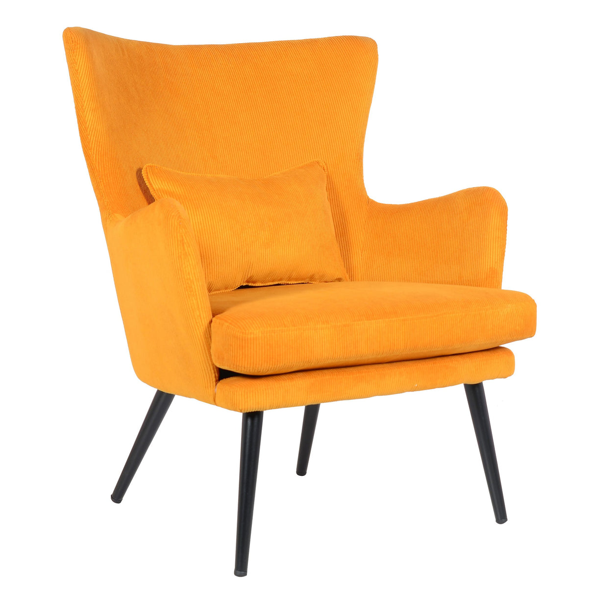 Sedia Alora Charlie - Giallo - Tessuto a coste