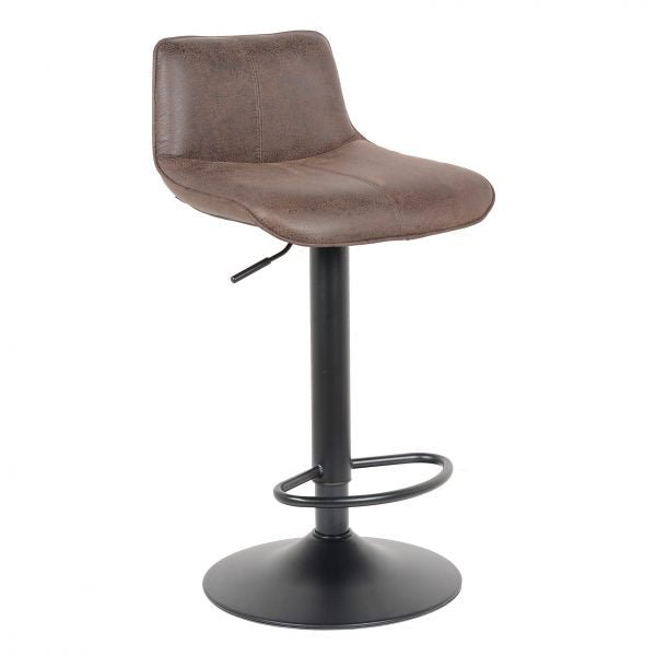 2 Stück Barhocker Neuheit 2021 Modell Rio - Dunkelbraun - Leder