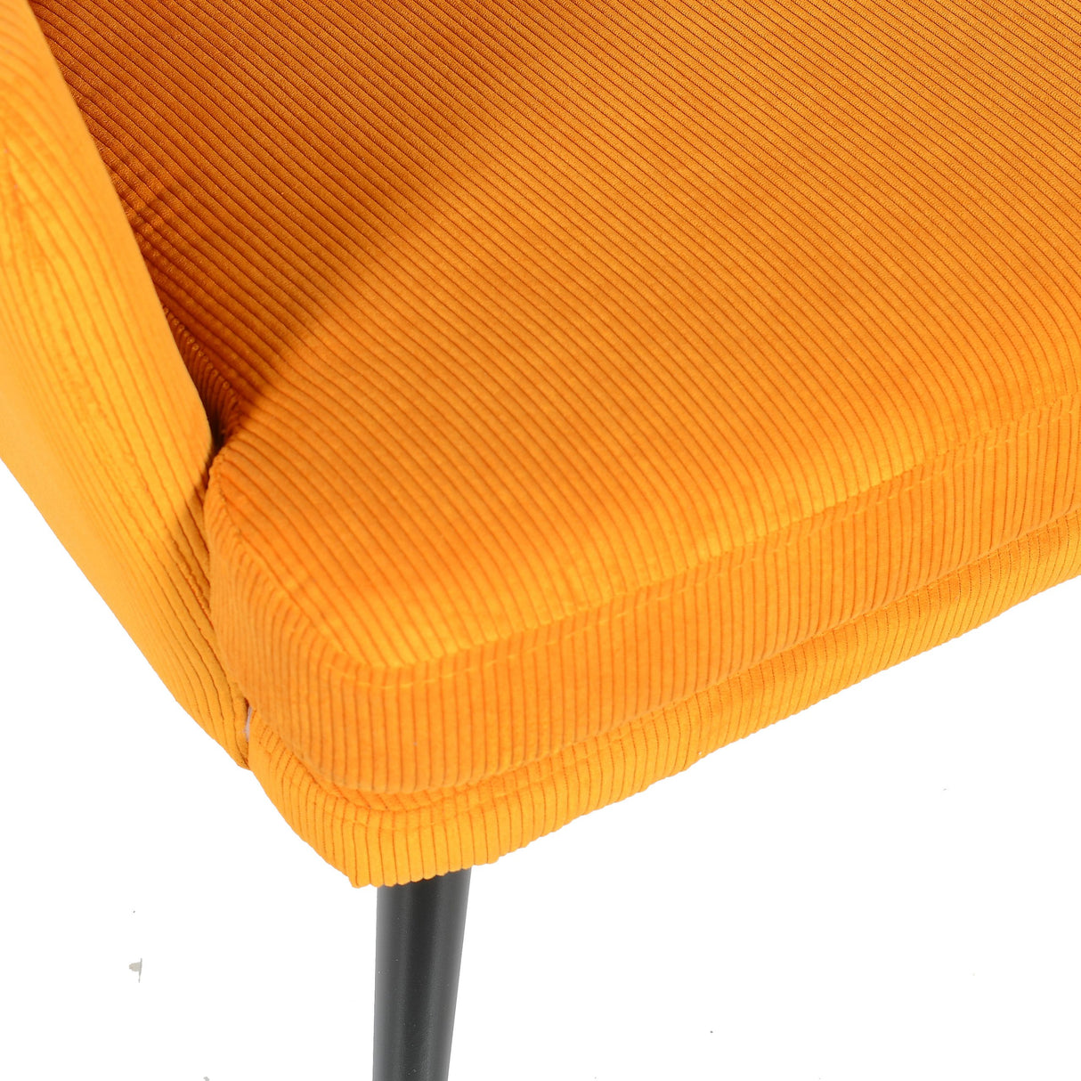 Sedia Alora Charlie - Giallo - Tessuto a coste
