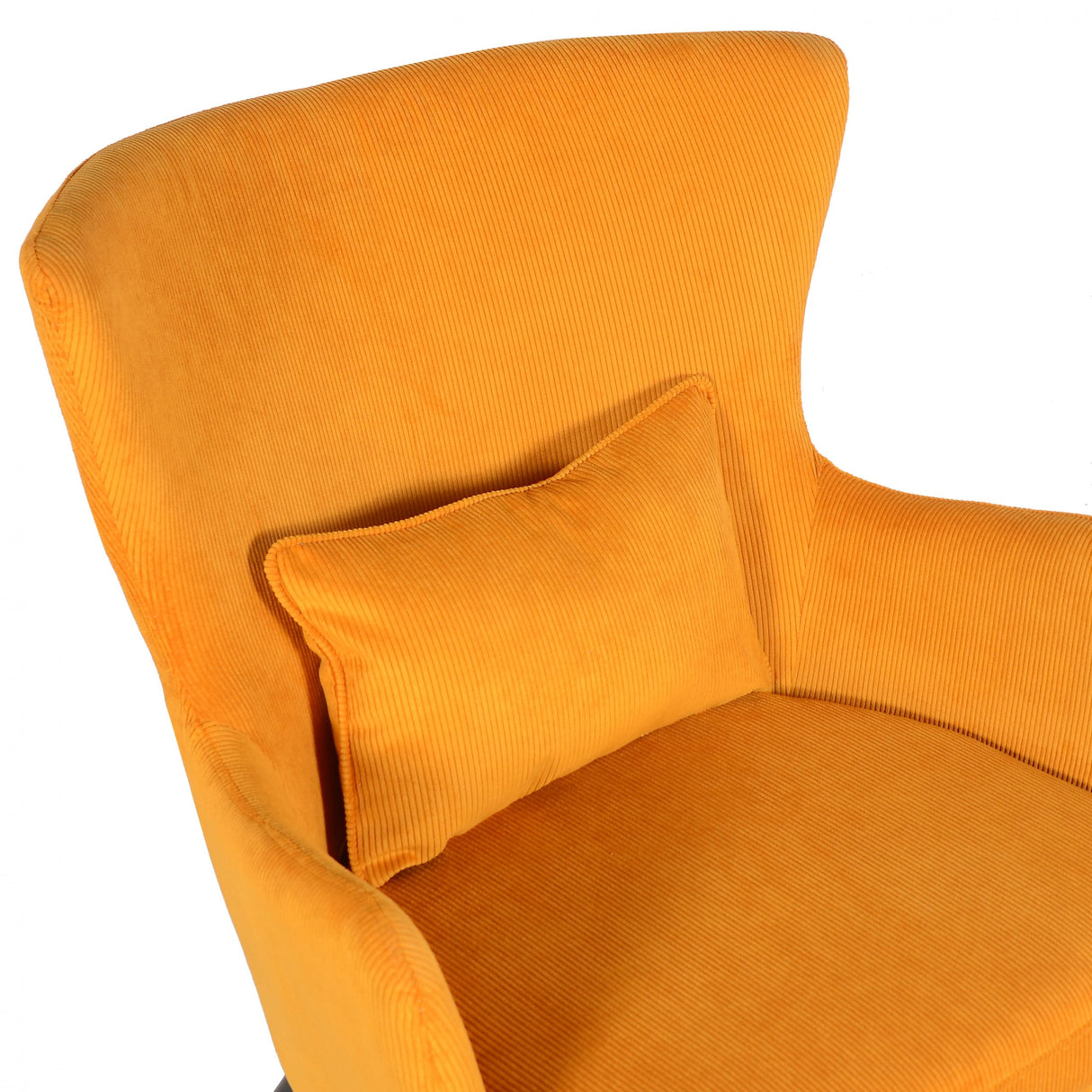 Sedia Alora Charlie - Giallo - Tessuto a coste