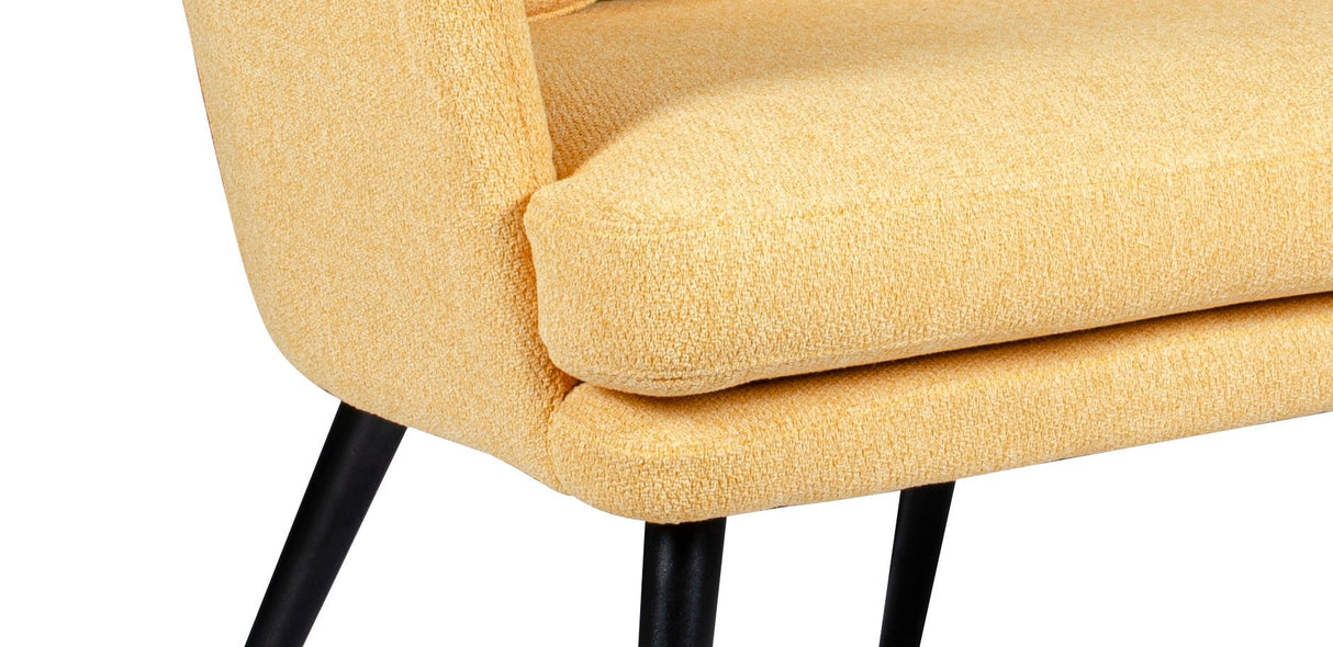 Chaise Alora Charlie - Jaune - Tissu
