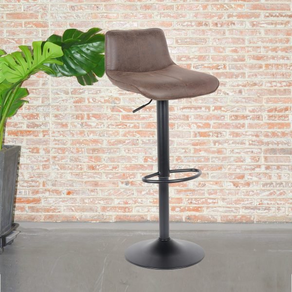2 Stück Barhocker Neuheit 2021 Modell Rio - Dunkelbraun - Leder
