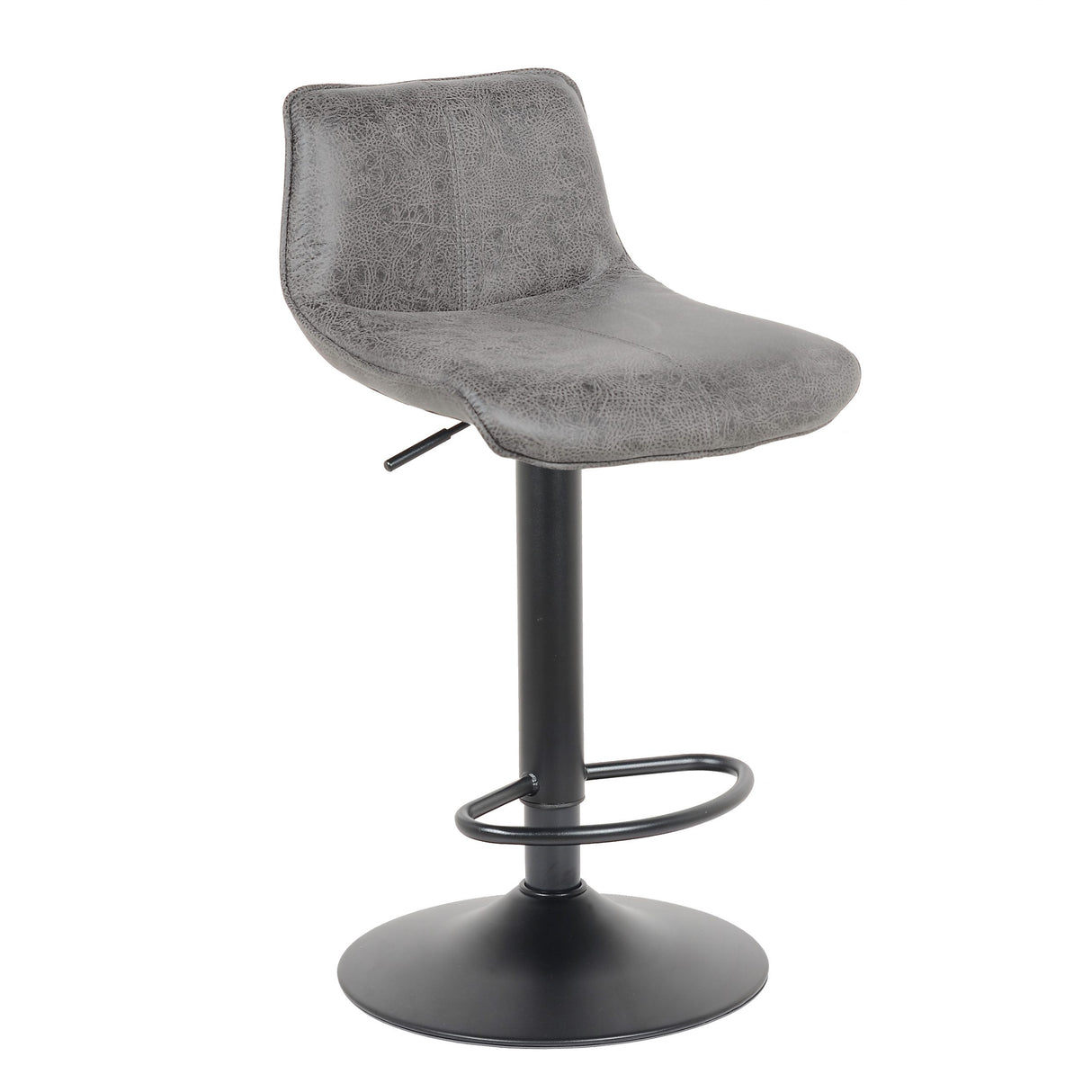 2 Stück Barhocker Neuheit 2021 Modell Rio - grau - Leder