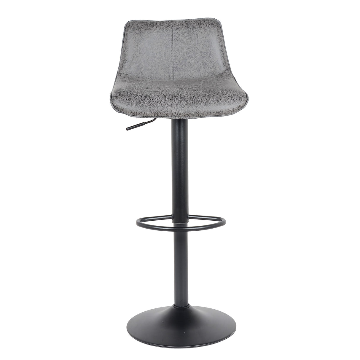 2 Stück Barhocker Neuheit 2021 Modell Rio - grau - Leder