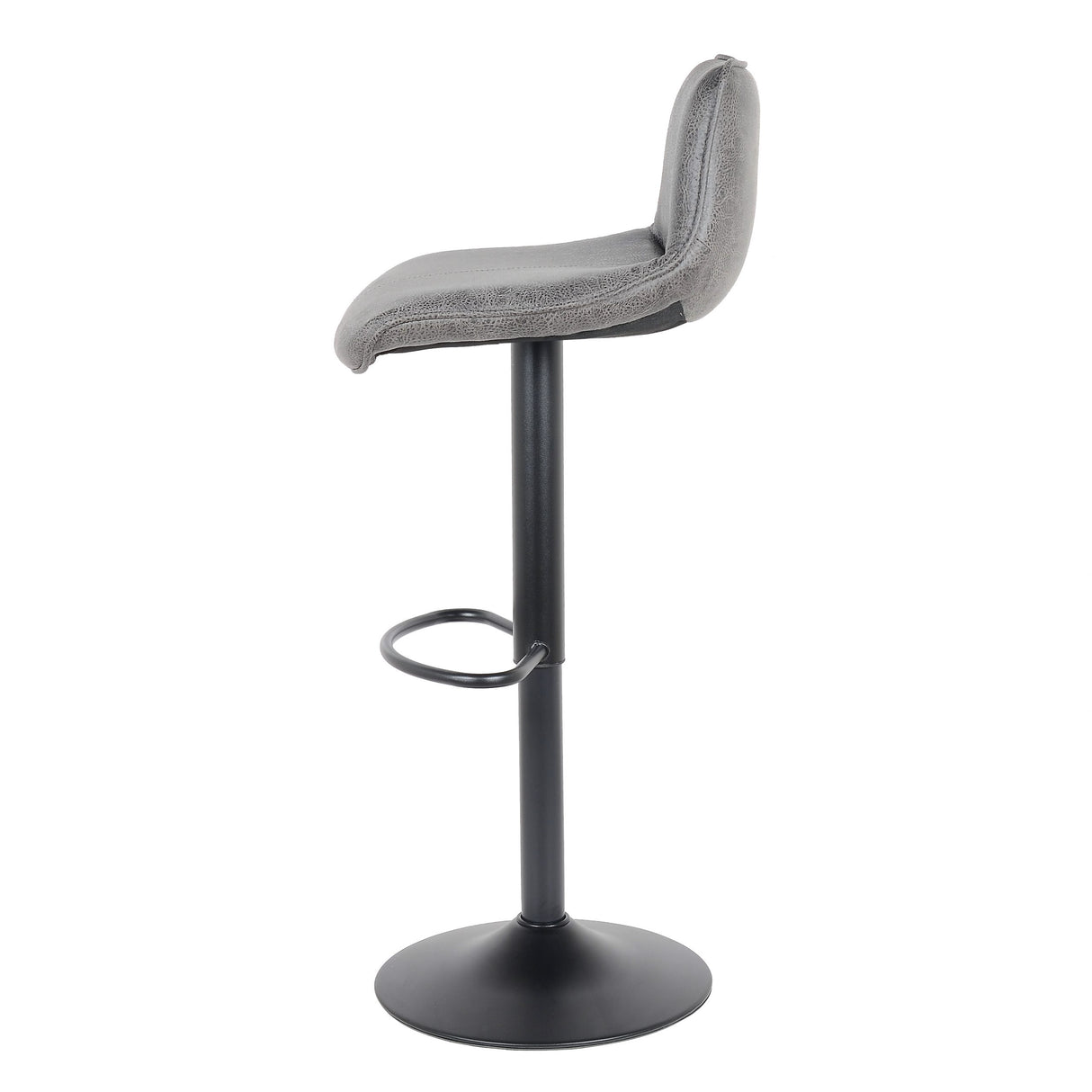 2 Stück Barhocker Neuheit 2021 Modell Rio - grau - Leder