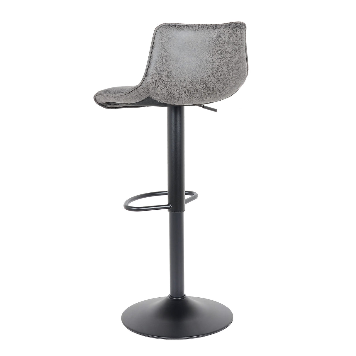 2 Stück Barhocker Neuheit 2021 Modell Rio - grau - Leder