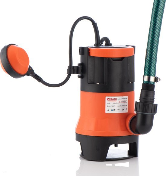 Elektrische Tauchpumpe Kibani 7500 Liter Stunde - 400 Watt - 0,5 BAR - Wasserpumpe