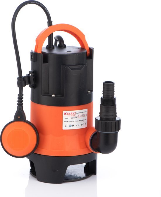 Elektrische Tauchpumpe Kibani 7500 Liter Stunde - 400 Watt - 0,5 BAR - Wasserpumpe