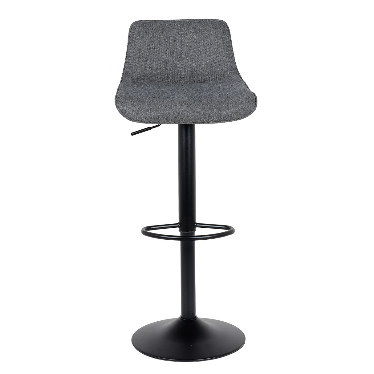 Lot de 2 tabourets de bar, modèle Rio 2023, tissu noir