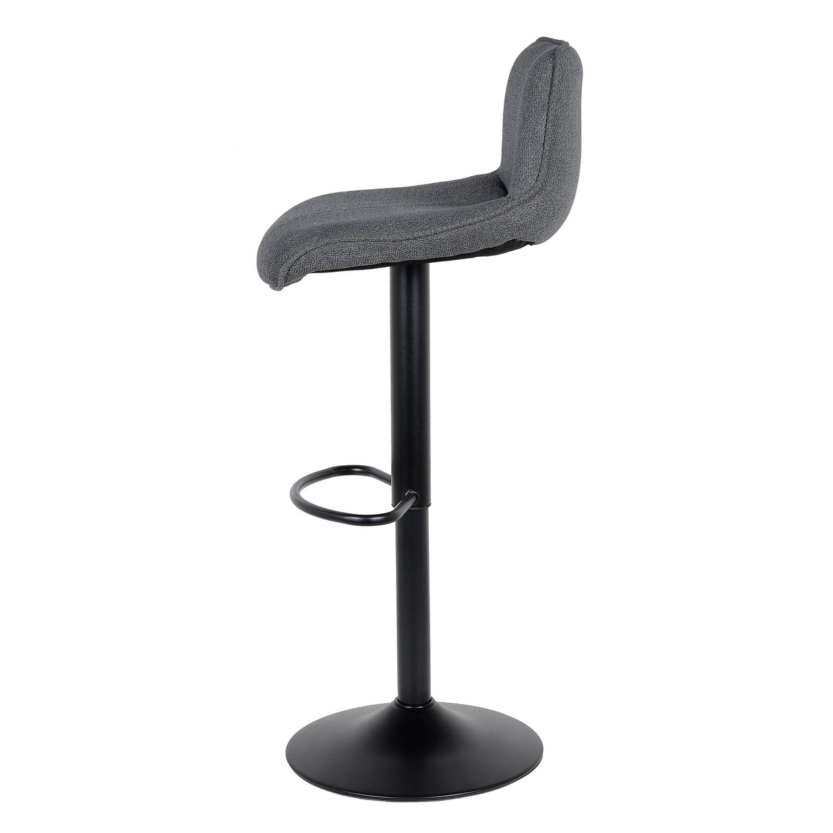 Lot de 2 tabourets de bar, modèle Rio 2023, tissu noir