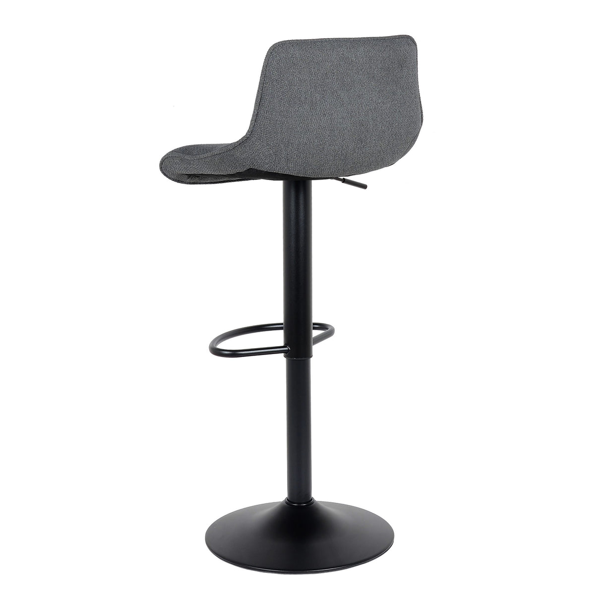 Lot de 2 tabourets de bar, modèle Rio 2023, tissu noir