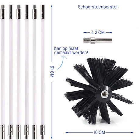 Brosse à cheminée 9 mètres