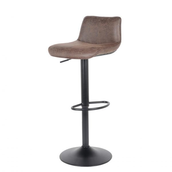 2 Stück Barhocker Neuheit 2021 Modell Rio - Dunkelbraun - Leder