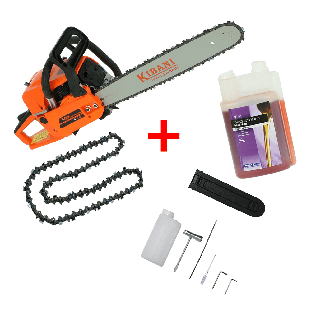 Motosega Kibani® 45cc – Lama 45 cm + Doppia Catena in Omaggio