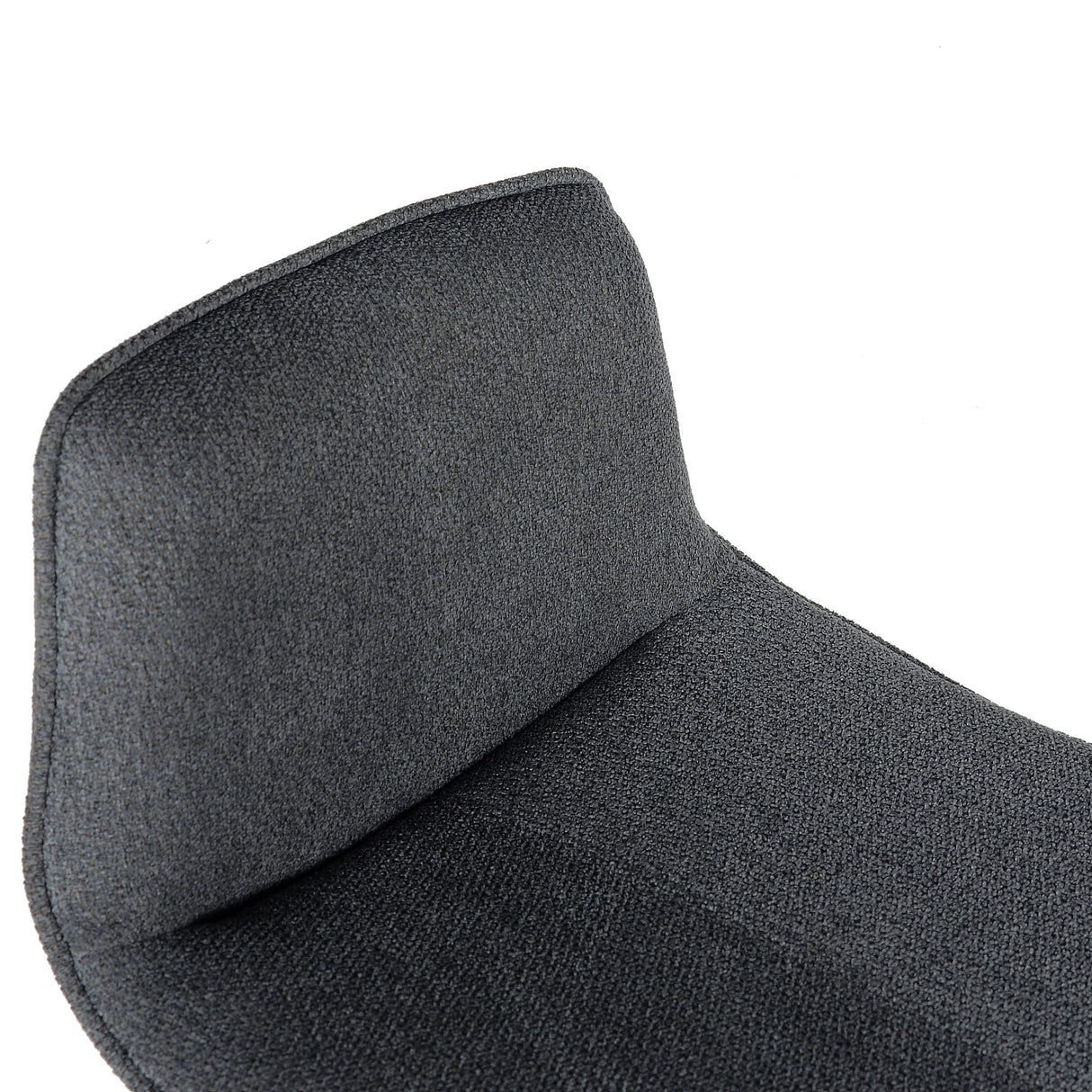 Lot de 2 tabourets de bar, modèle Rio 2023, tissu noir