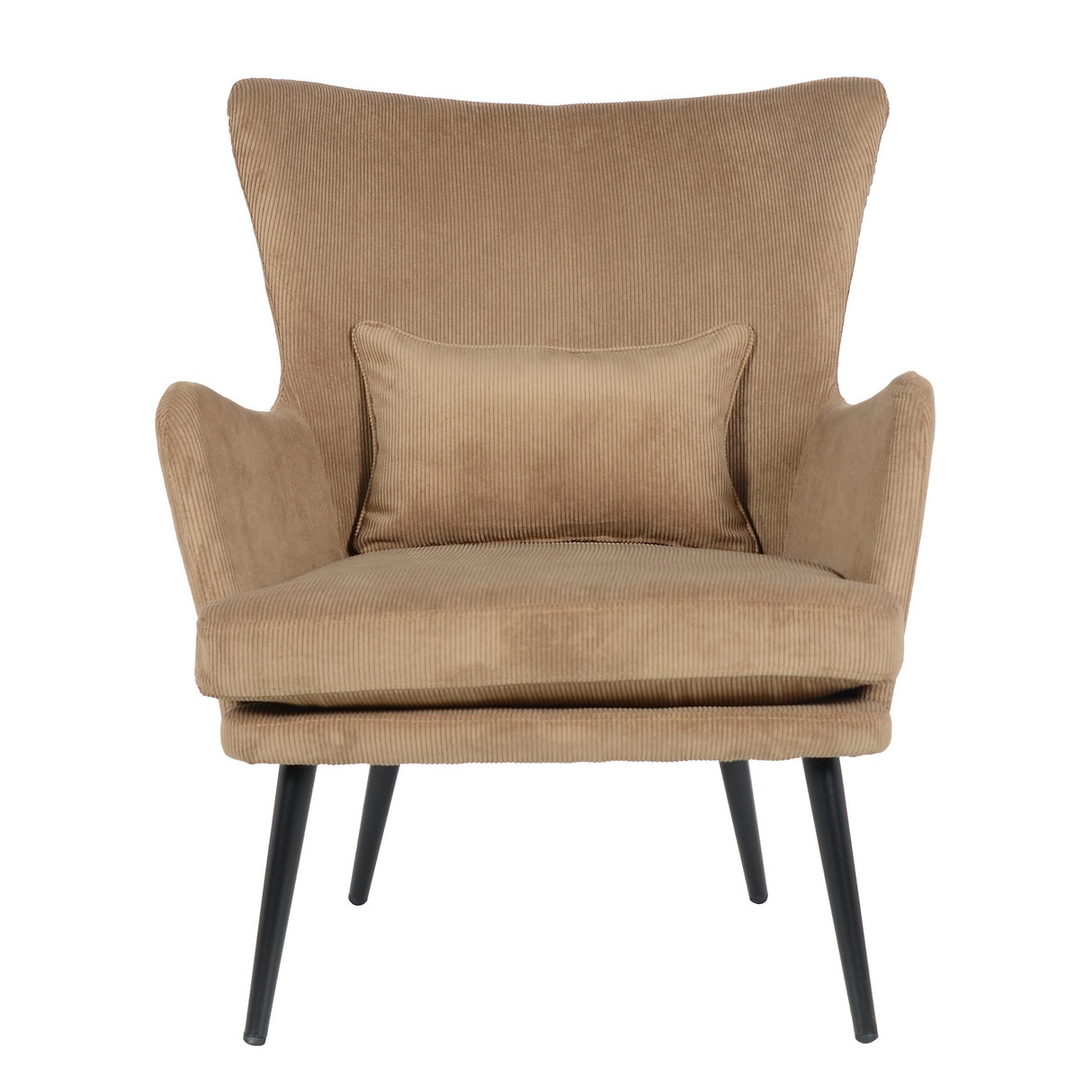 Chaise Alora Charlie – Marron clair – Tissu côtelé