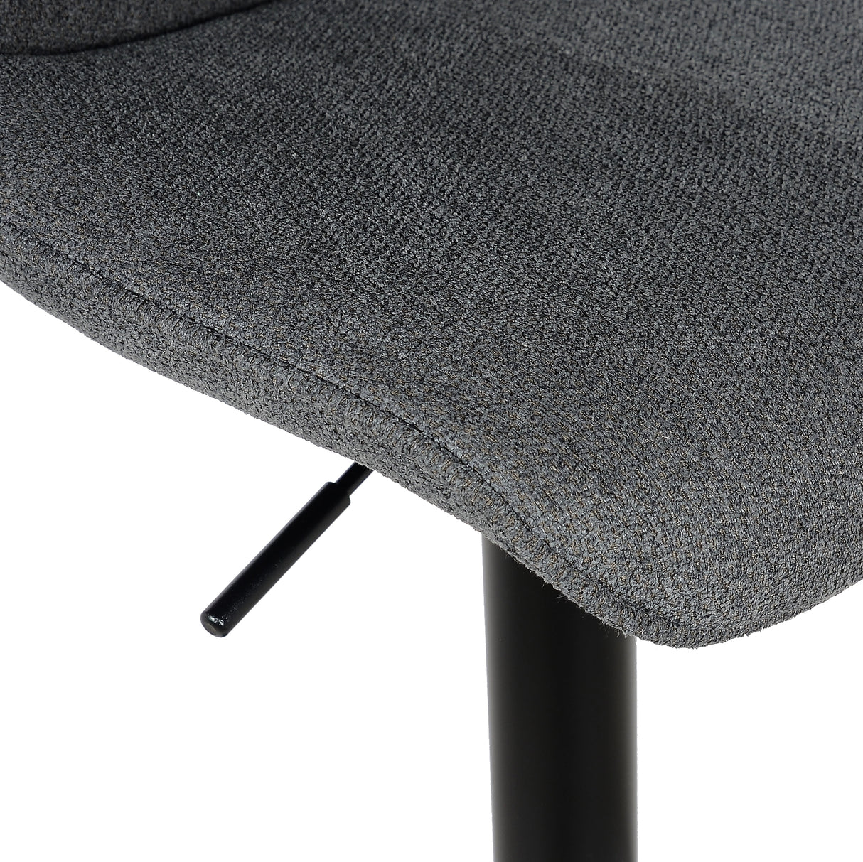Lot de 2 tabourets de bar, modèle Rio 2023, tissu noir