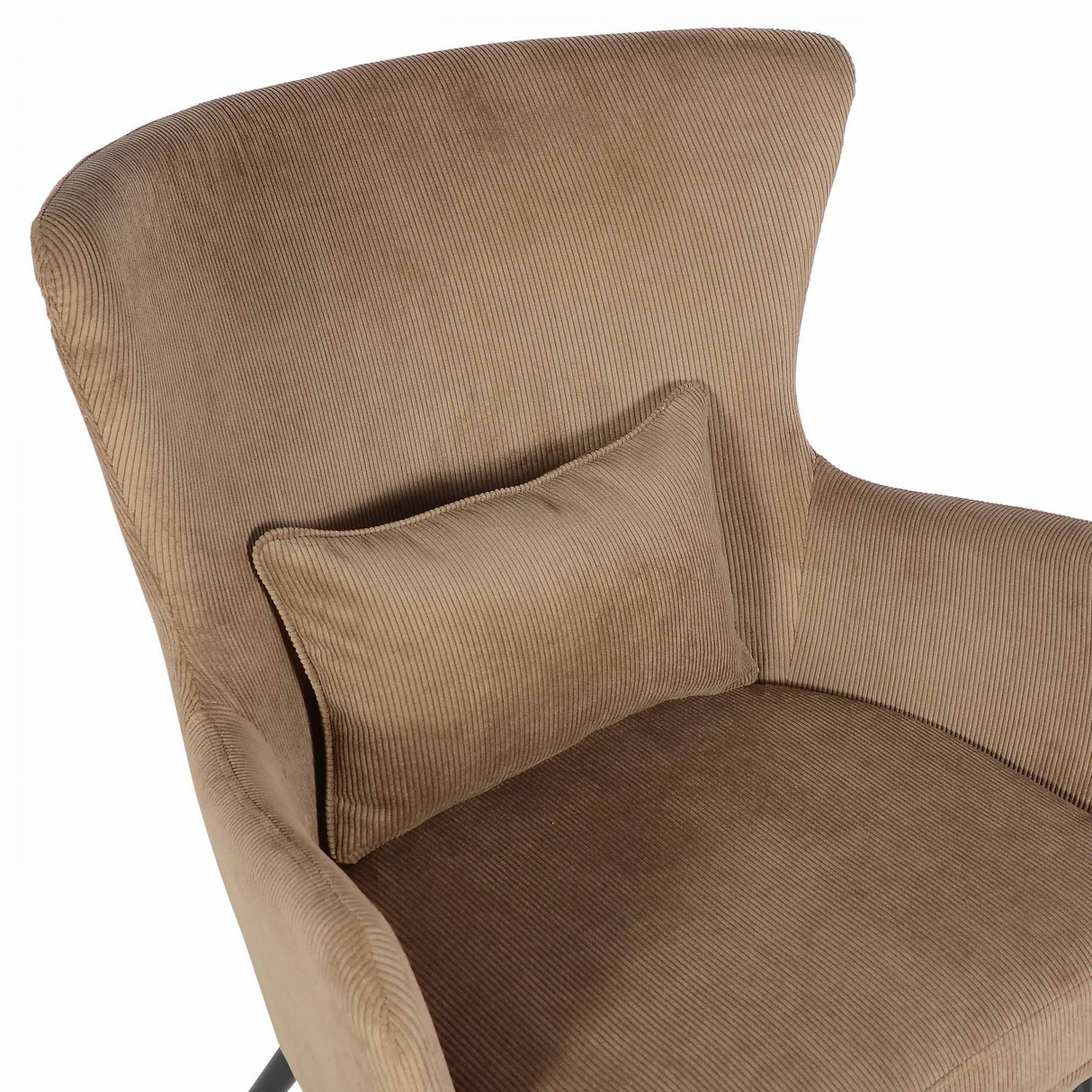 Chaise Alora Charlie – Marron clair – Tissu côtelé