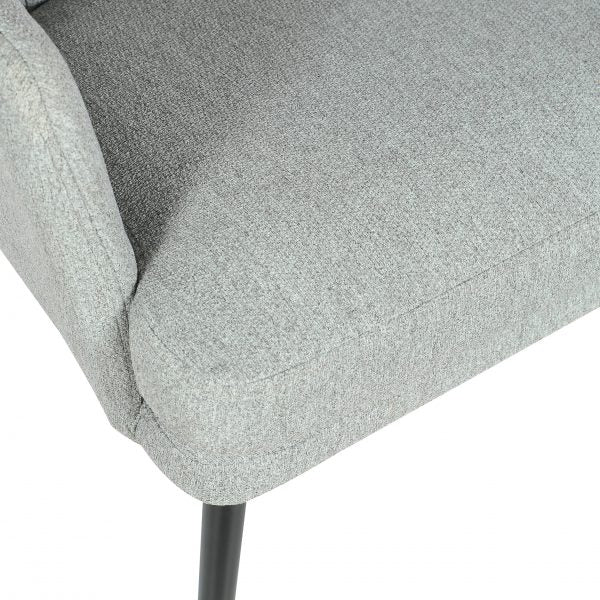 Chaise Alora Charlie – Gris clair – Tissu