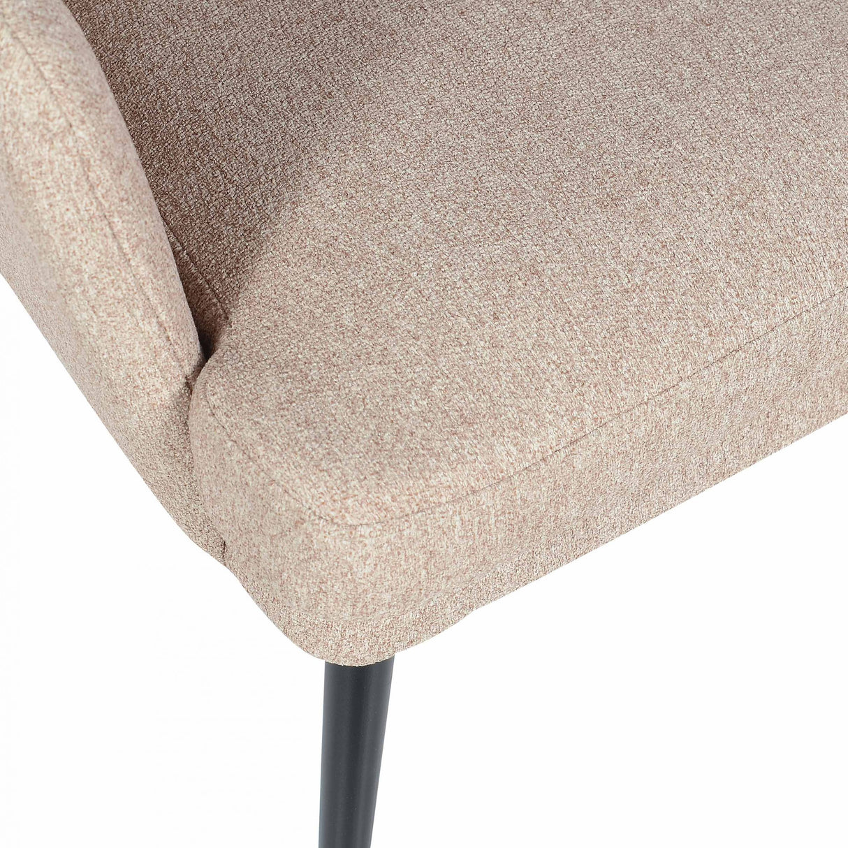 Fauteuil fauteuil de salon - modèle Charlie - coloris beige en tissu