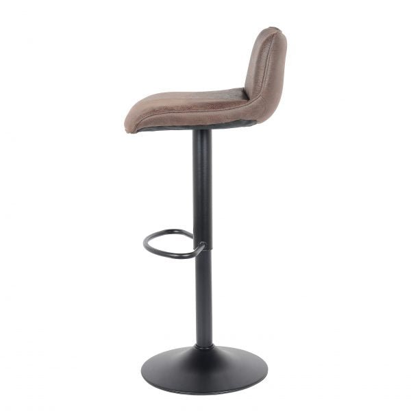 2 Stück Barhocker Neuheit 2021 Modell Rio - Dunkelbraun - Leder