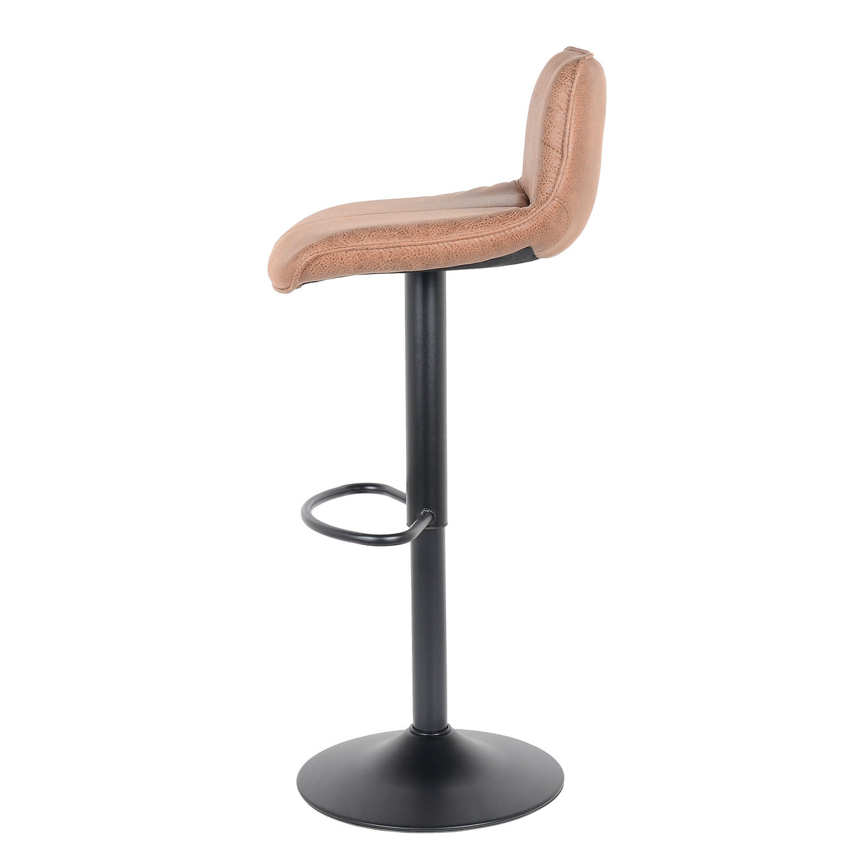 2 Stück Barhocker Neuheit 2021 Modell Rio - hellbraun - Leder