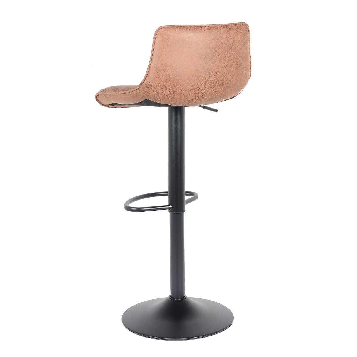 2 Stück Barhocker Neuheit 2021 Modell Rio - hellbraun - Leder