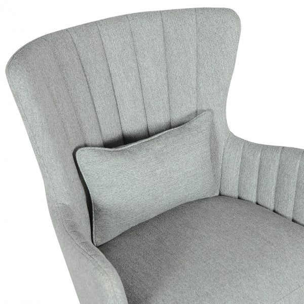 Chaise Alora Charlie – Gris clair – Tissu
