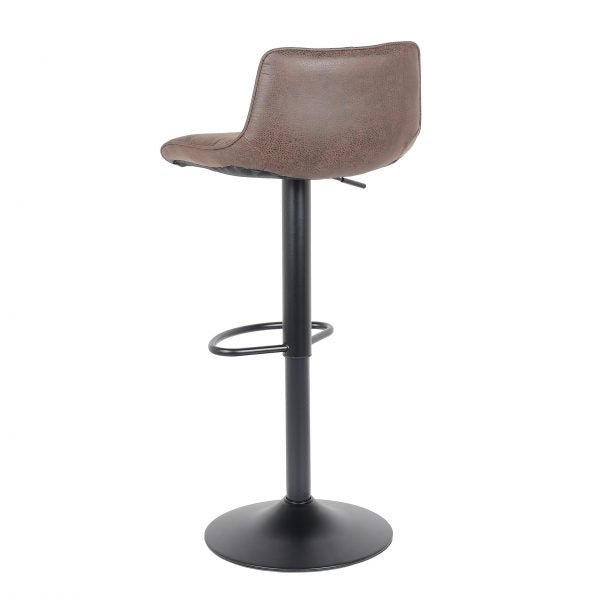 2 Stück Barhocker Neuheit 2021 Modell Rio - Dunkelbraun - Leder