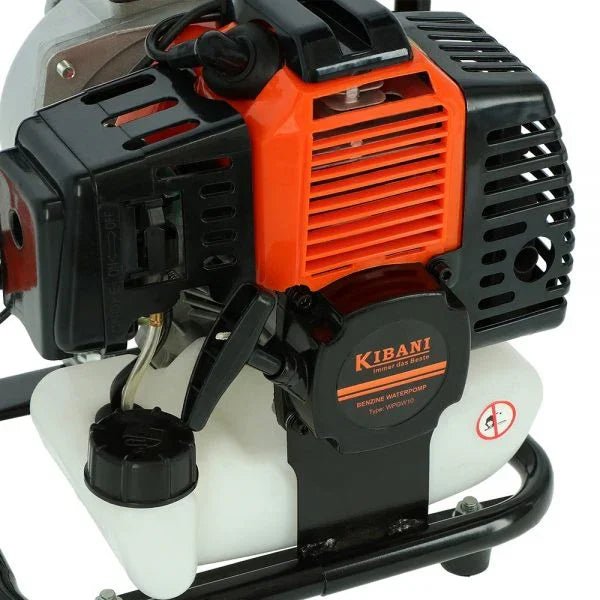 Motopompa 15.000 litri all'ora - Pompa acqua motore a scoppio 2 tempi, 1 pollice