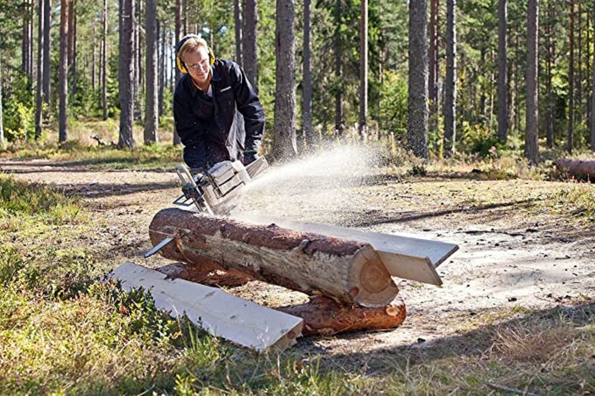 Stand - Transformez votre tronçonneuse en scierie mobile - Guide de coupe Kibani