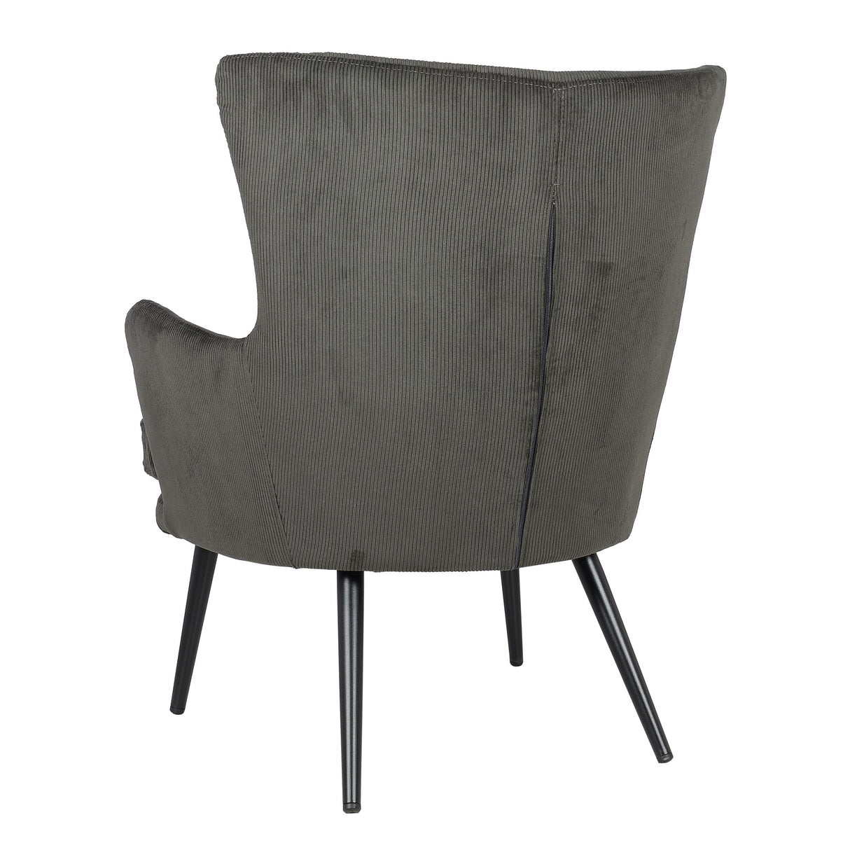 Chaise Alora Charlie – Gris foncé – Tissu côtelé