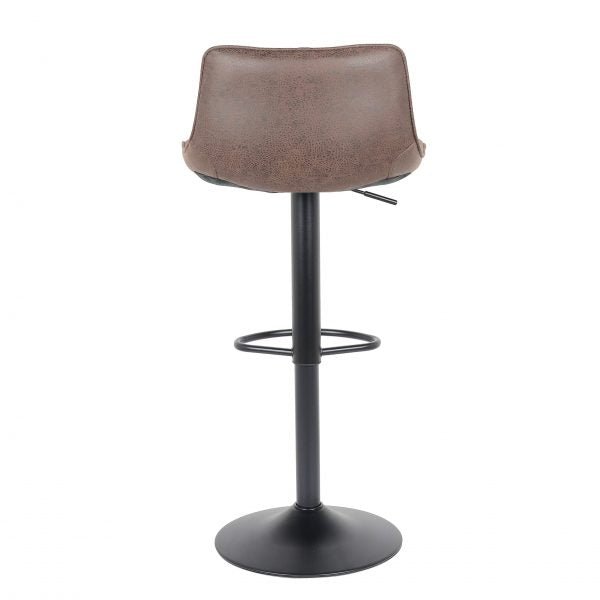 2 Stück Barhocker Neuheit 2021 Modell Rio - Dunkelbraun - Leder