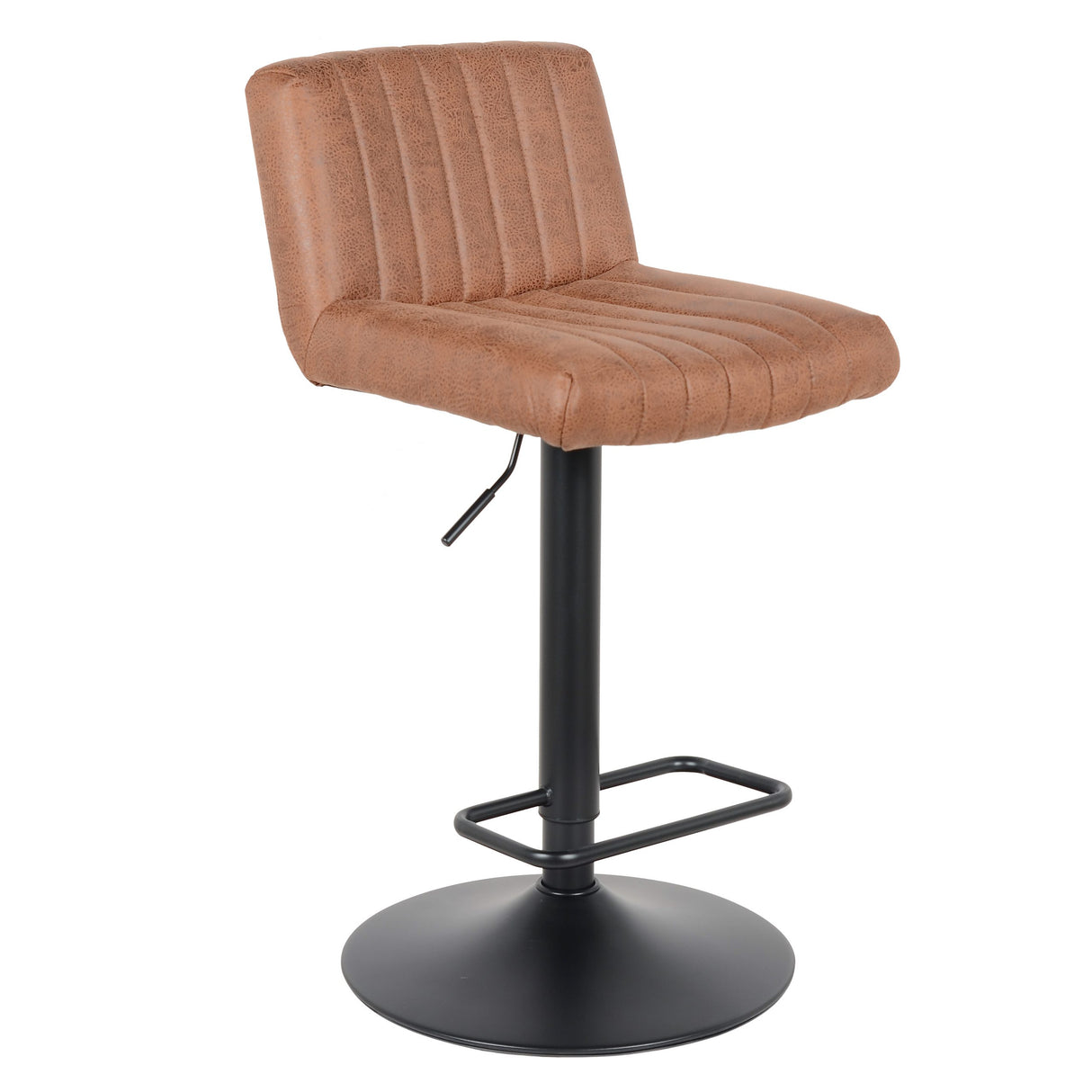 2 Stück Barhocker Neuheit 2021 Ledermodell - Hellbraun Port