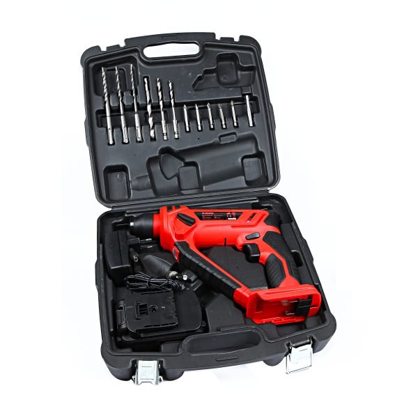 Perceuse à percussion sans fil Kibani 18V - Batterie 2000 mAh et chargeur inclus - Vitesse variable
