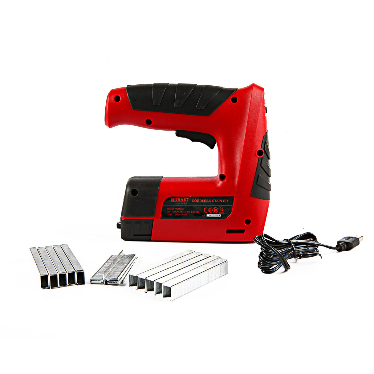 Graffatrice - Chiodatrice a batteria Kibani - Batteria 1300mAh e caricabatterie