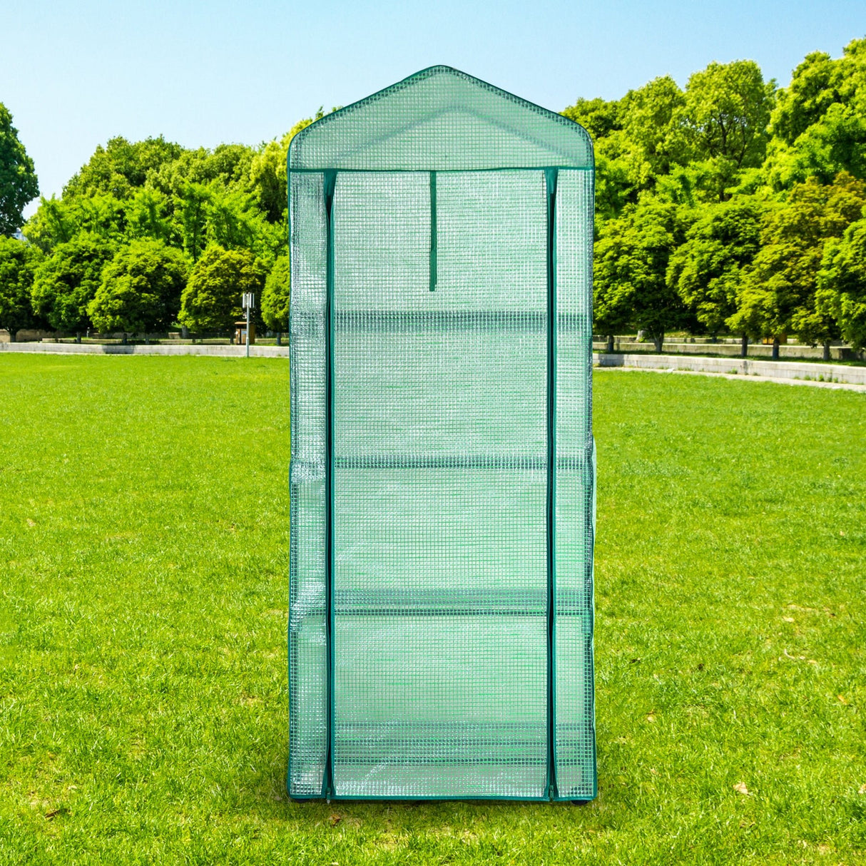 Serre de jardin à 4 niveaux pour plantes (69 cm x 49 cm x 158 cm)