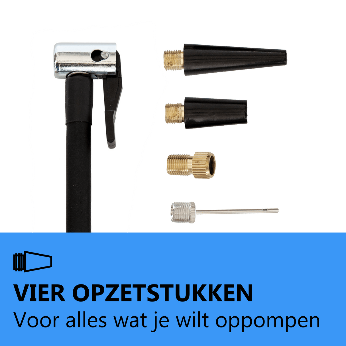 Pompe à pneu à piles avec banque d'alimentation - Vélo - Pompe à pneu électrique - Pompe à air - Portable - Pompe à vélo électrique - Compresseur USB rechargeable