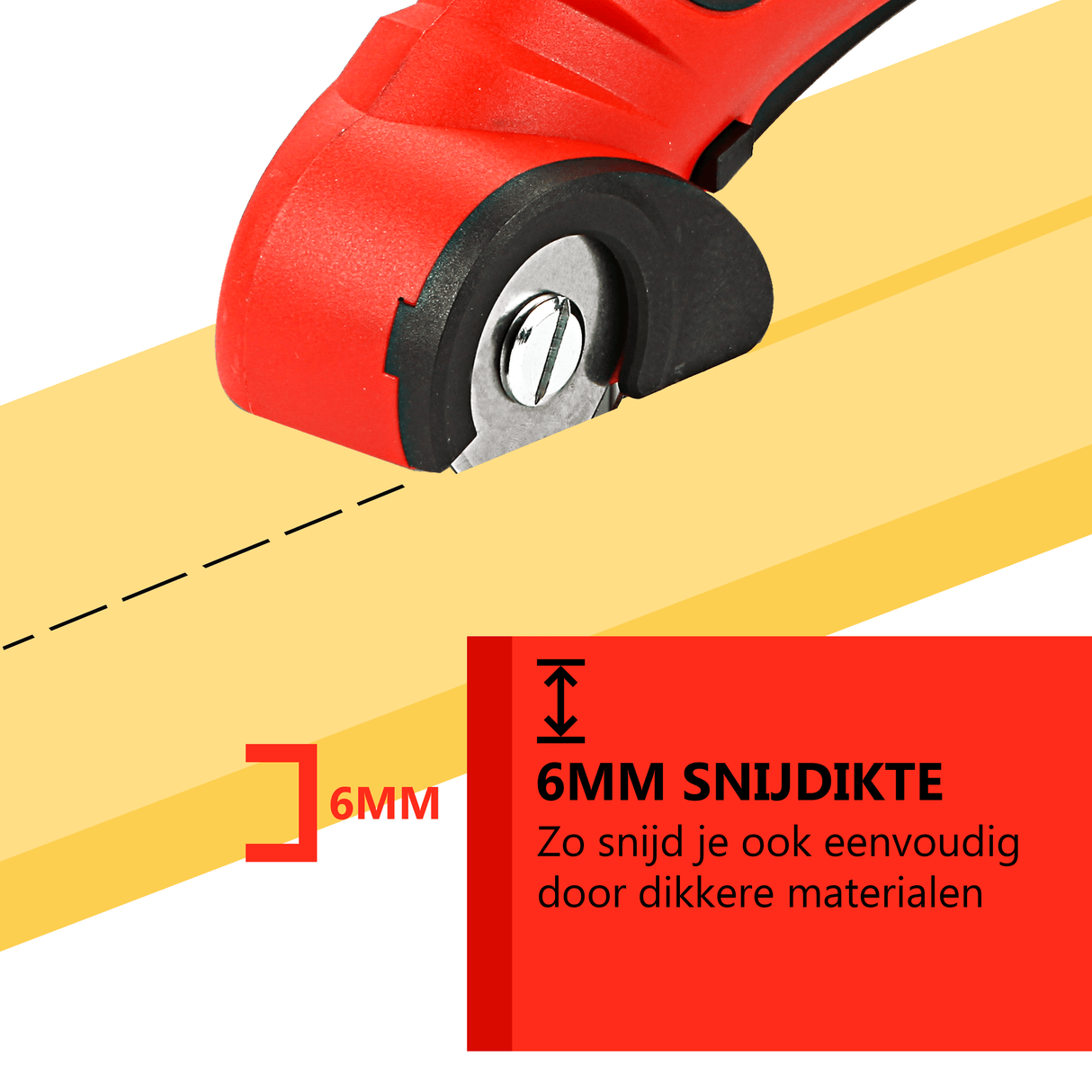 Ciseaux coupe-papier professionnels à batterie pour PVC, moquette, carton, cuir et tissus