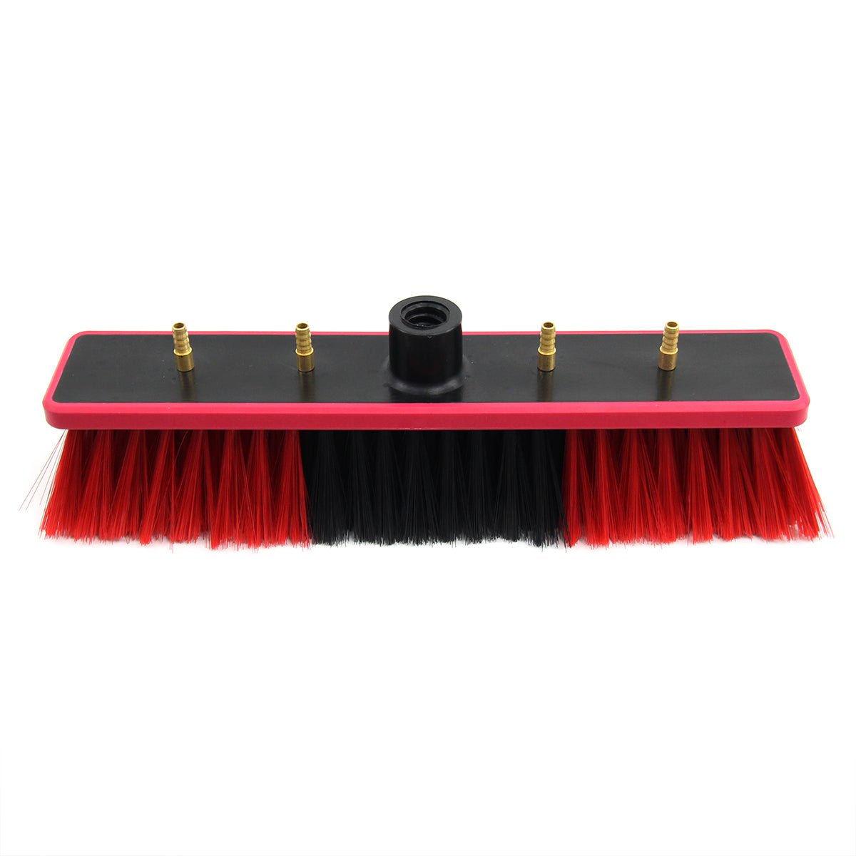 Brosse avec jets d'eau manche télescopique hauteur réglable jusqu'à 6 mètres pour le lavage des vitres et des panneaux solaires